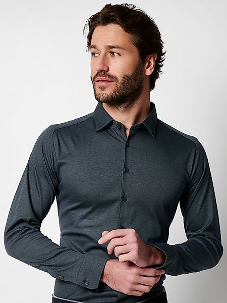 DESOTO Langarmhemd "Jerseyhemd Casual Kent" günstig online kaufen