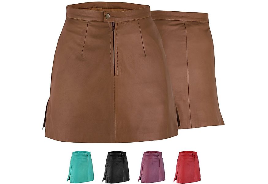 German Wear Lederrock Trend451R Mini Mini Lederrock echtes Leder schwarz günstig online kaufen