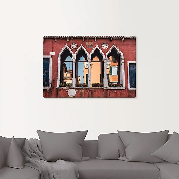 Artland Wandbild "Historische Gebäude Altstadt von Venedig", Fenster & Türe günstig online kaufen