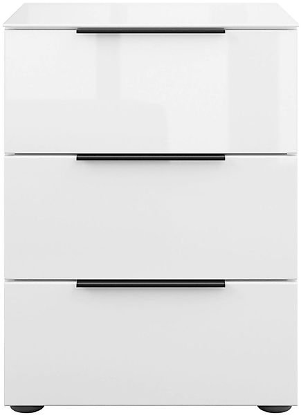 Manjana Möbel Nachtkommode "Nachtkommode mit Chrom oder Schwarz matten Meta günstig online kaufen