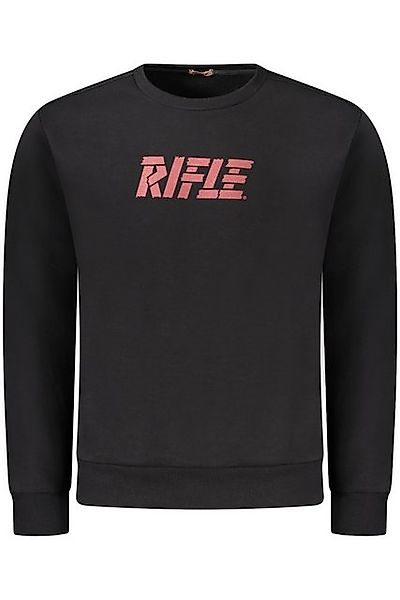Rifle Sweatshirt Herren Sweatshirt Schwarz ohne Reißverschluss mit günstig online kaufen