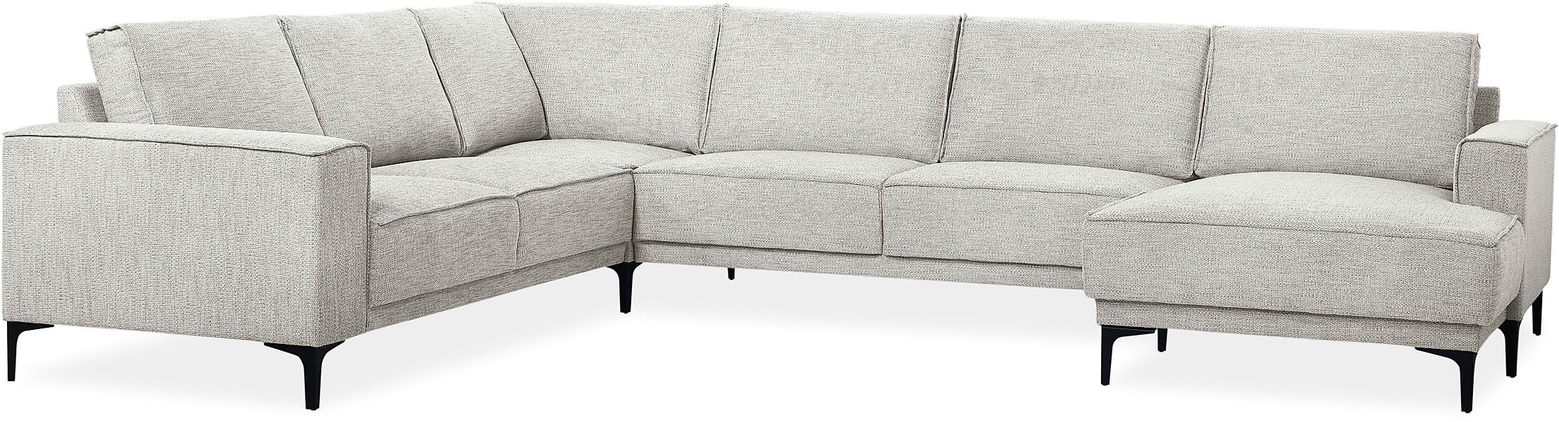 OTTO home Wohnlandschaft "XXL Sofa Oland, Struktur, Flachgewebe, Luxus-Micr günstig online kaufen