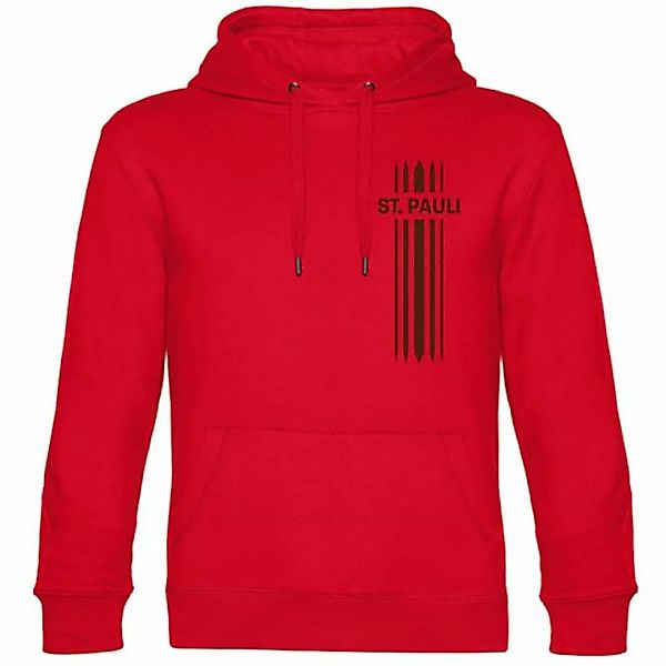 multifanshop Kapuzensweatshirt St. Pauli - Streifen - Pullover günstig online kaufen