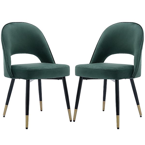 WAHSON OFFICE CHAIRS Esszimmerstuhl Samt 2er günstig online kaufen