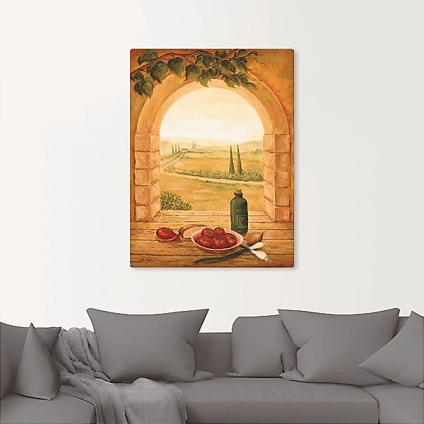 Artland Wandbild »Fensterblick«, Fensterblick, (1 St.), als Leinwandbild, P günstig online kaufen