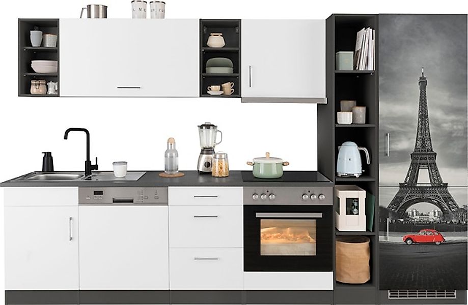 KOCHSTATION Küchenzeile »KS-Paris – Küchen mit einzigartigen Fotomotiven au günstig online kaufen