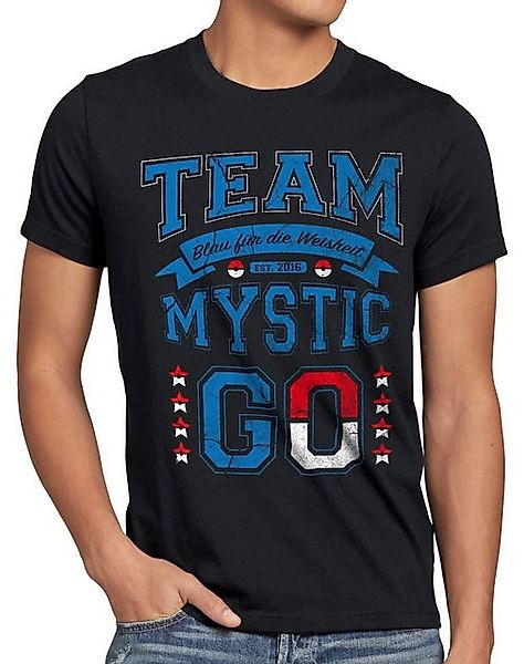 style3 T-Shirt Team Blau pokemon go Mystic Weisheit catch em ball spiel are günstig online kaufen