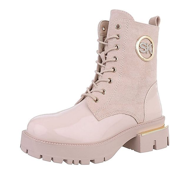 Ital-Design Damen Schnürschuhe Freizeit Schnürstiefelette (87214594) Blocka günstig online kaufen
