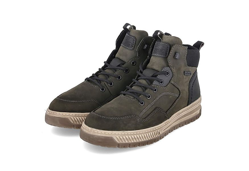Rieker Rieker 38554-54 Herren Leder und Synthetik grün Schnürstiefel günstig online kaufen