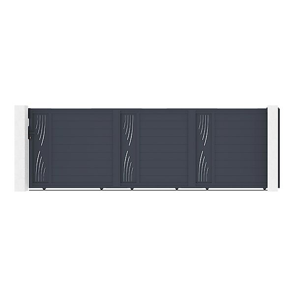 Casanoov Schiebetor 5M Veleta H 160 Grau Aluminium günstig online kaufen