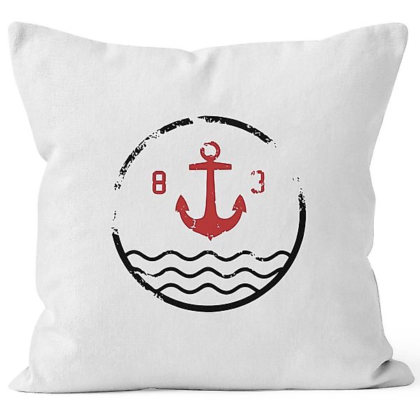 Autiga Dekokissen Kissenbezug Anker Vintage Kissenhülle günstig online kaufen