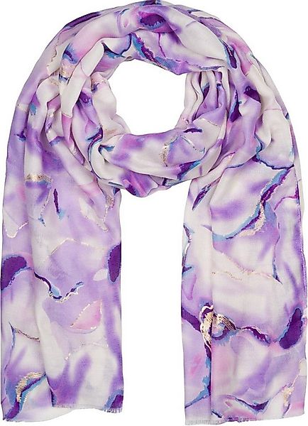 styleBREAKER Modeschal Schal Marmor Muster Metallic Akzente, (1-St) günstig online kaufen