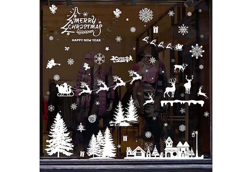 trends for living Fensterbild 8 Blatt Weihnachten Fensteraufklebe Selbstkle günstig online kaufen