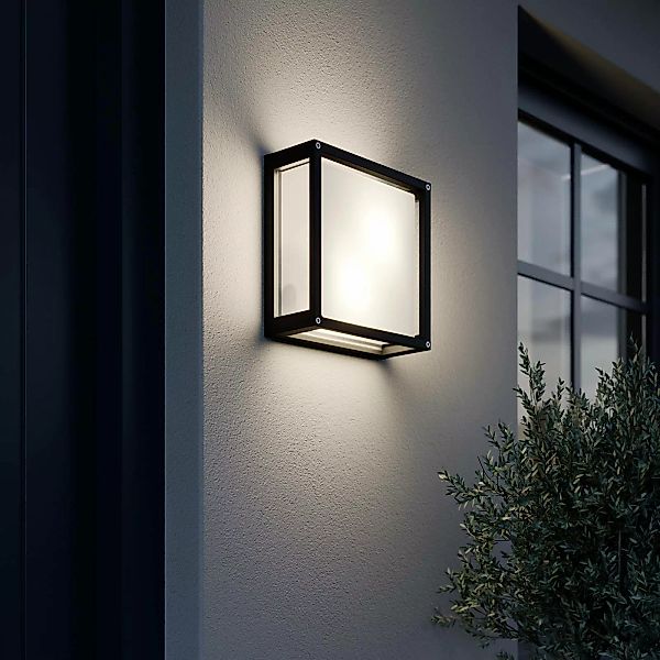 Lucande Außenwandlampe Aurelien, anthrazit, Metall, 25x 25cm günstig online kaufen