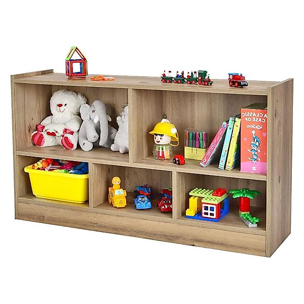 KOMFOTTEU Kinderregal Bücherregal, mit 5 Fächern, günstig online kaufen