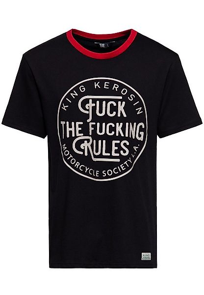 KingKerosin Print-Shirt Fuck The Fucking Rules (1-tlg) mit Statement-Print günstig online kaufen