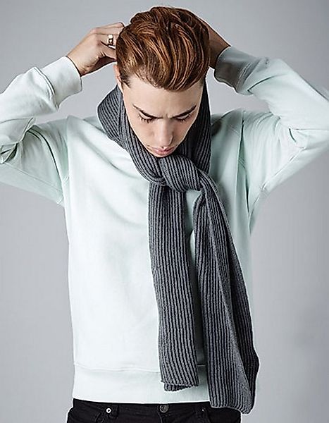 Beechfield® Strickschal gerippter Herren Schal / Strickschal / Modeschal fü günstig online kaufen