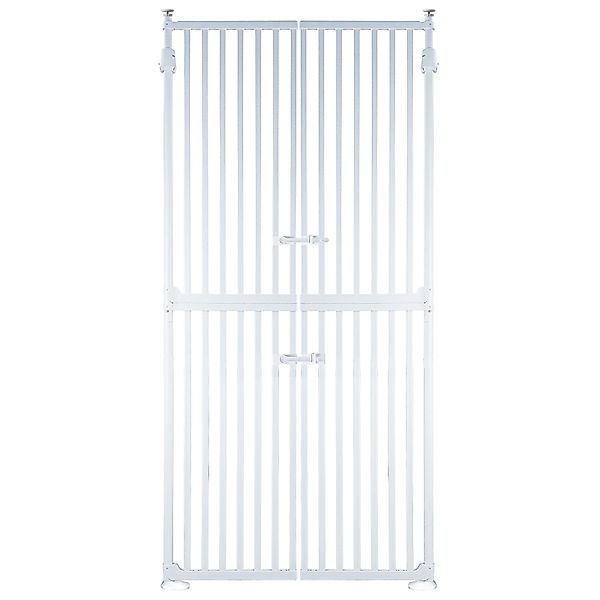 RAMROXX Treppenschutzgitter Absperrgitter weiß 86-96cm 180cm günstig online kaufen