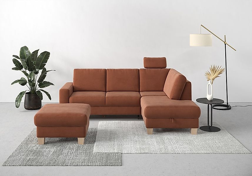 Home affaire Ecksofa "Summer L-Form" mit Ottomane, wahlweise mit Bettfunkti günstig online kaufen