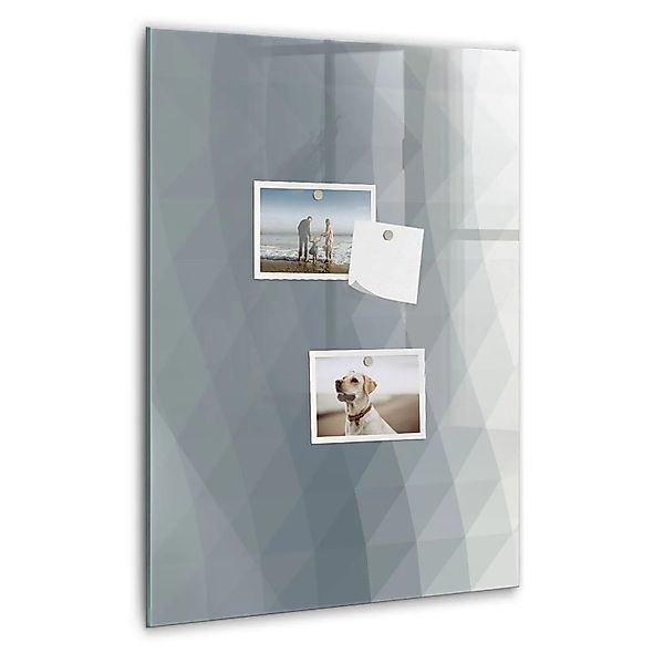 Tulup Magnettafel Aus Glas Abstrakte Graue Wellen 40x60 cm Whiteboard Magne günstig online kaufen
