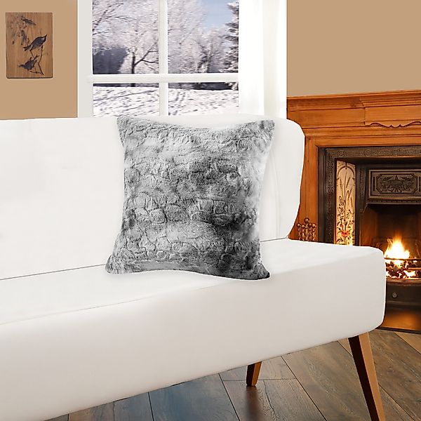 Delindo Lifestyle Fellkissen Kingston, Sofakissen Kissenhülle, Kissenbezug günstig online kaufen