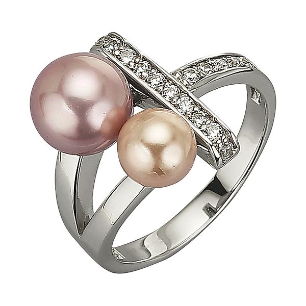 Zeeme Fingerring Silber 925 mit 2 günstig online kaufen