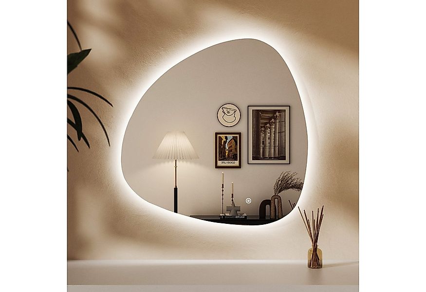 WDWRITTI Dekospiegel Wandspiegel mit Beleuchtung LED Schminkspiegel Kosmeti günstig online kaufen