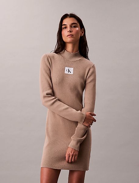 Calvin Klein Jeans Strickkleid "LS T NECK MINI DRESS", Mit Rundhalsausschni günstig online kaufen