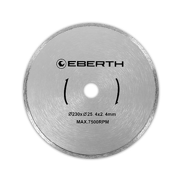 EBERTH Diamanttrennscheibe mit 230mm Durchmesser 25,4mm Bohrung 2,4mm Stärk günstig online kaufen