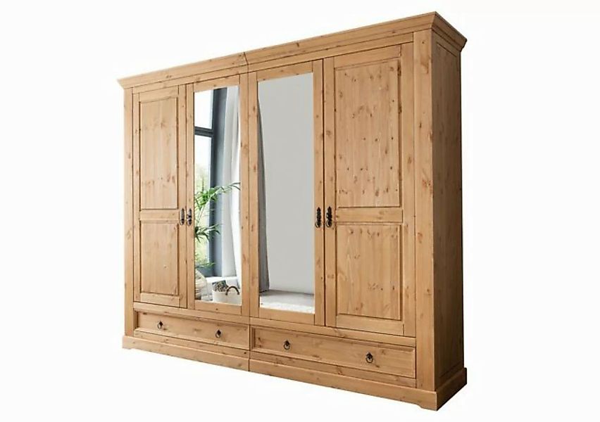 Lebenswert Kleiderschrank SZ-0079 (BxHxT: 254x215x62 cm) 254 x 215 x 62 cm günstig online kaufen