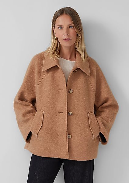 s.Oliver BLACK LABEL Kurzjacke Bouclé-Jacke im günstig online kaufen