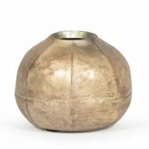 Dekocandle Vasen Vase silber-gold Ø10,5 x 8 cm (1 Stück) (mehrfarbig) günstig online kaufen