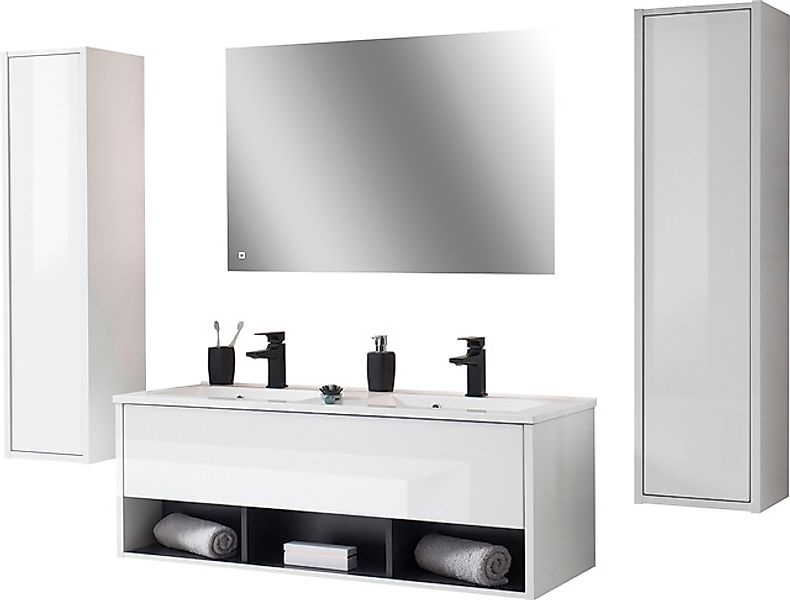 Places of Style Badmöbel-Set »Studio Line, Bad im modernen Design, 4-teilig günstig online kaufen