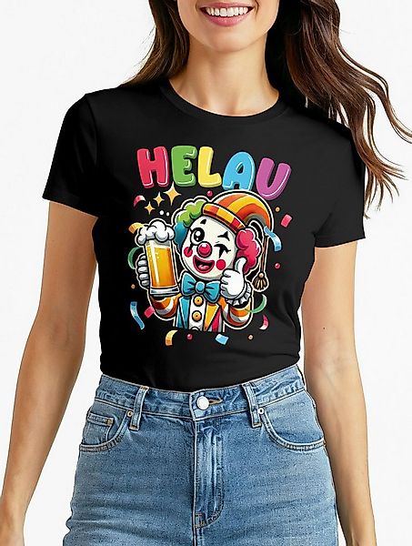 MoonWorks Print-Shirt Damen T-Shirt Fasching Karneval Clown Kostüm-Ersatz V günstig online kaufen