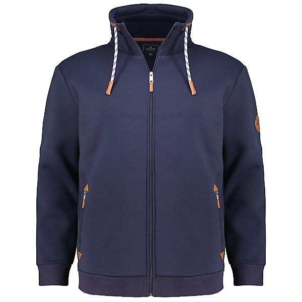 RAGMAN Sweatjacke mit Stehkragen Farbe marine Größe: 3XL günstig online kaufen