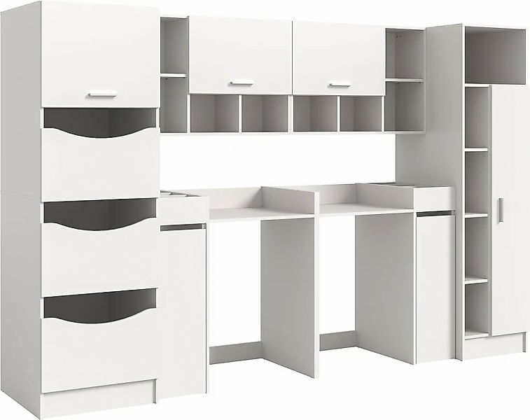 welltime Badmöbel-Set "FALAS, TOPSELLER, 8-teilig, Hauswirtschaftsraum Set, günstig online kaufen