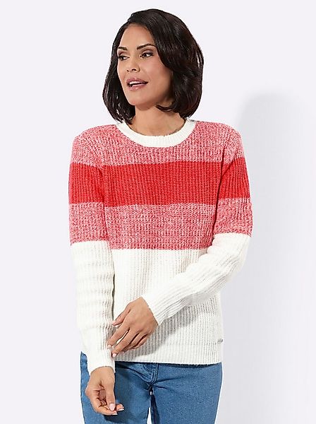 Witt Strickpullover Rundhals-Pullover Langarm Materialmix günstig online kaufen
