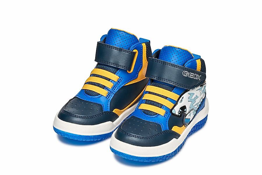 Geox Sneaker "J BUZZERLIGHT BOY Blinkschuh" Schnürboots mit cooler Blinkfun günstig online kaufen