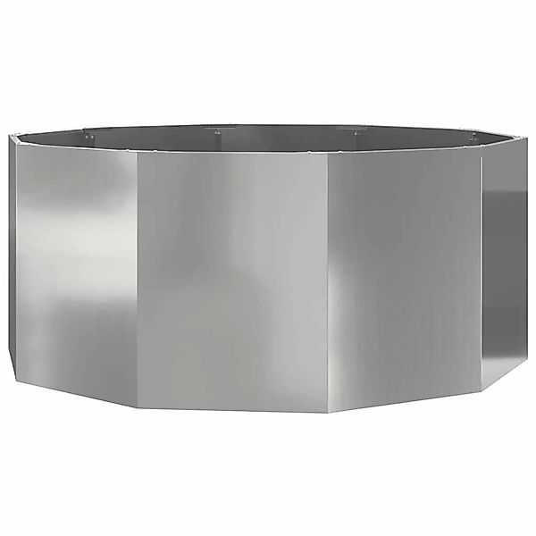 vidaXL Pflanzkübel Silber 120 x 120 x 50 cm Verzinkter Stahl 883750 günstig online kaufen