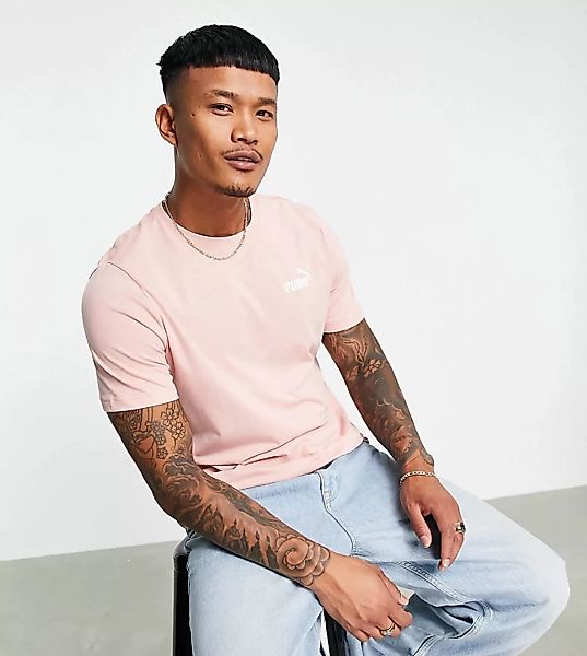 PUMA – Essentials – T-Shirt in Taupe-Rosa günstig online kaufen
