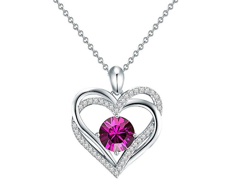 Rafaela Donata Collier Herz silber, verziert mit Kristallen von Swarovski® günstig online kaufen