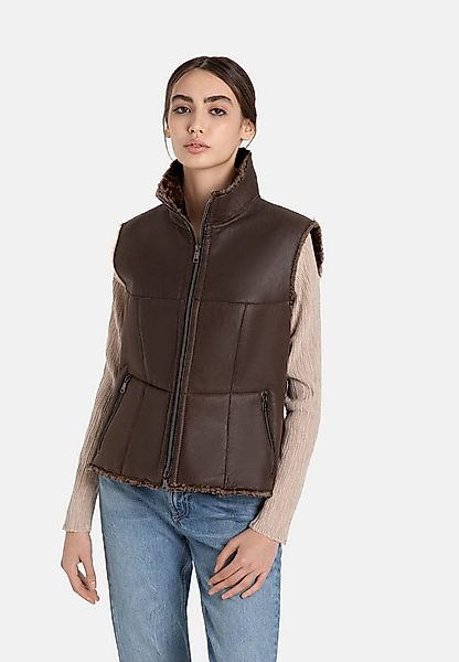 Werner Christ Horse Lederweste Kimberly mit echtem Lammfell günstig online kaufen