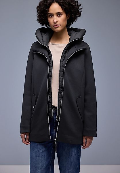 STREET ONE Langjacke mit Kapuze im Doppel-Layer-Look und mit Kapuze günstig online kaufen