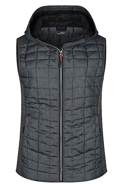Daiber Steppweste James & Nicholson, JN 767 Damen Strick Hybrid Gilet günstig online kaufen