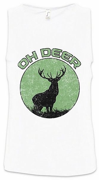 Urban Backwoods Tanktop Oh Deer Ärmelloses T-Shirt Dear Hirsch Reh Jagd Jäg günstig online kaufen