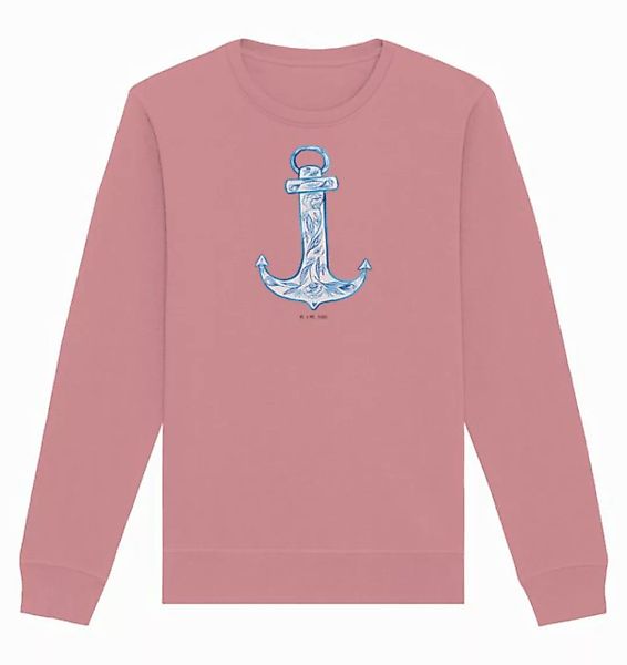 Mr. & Mrs. Panda Longpullover Größe XS Anker Blau - Canyon Pink - Geschenk, günstig online kaufen