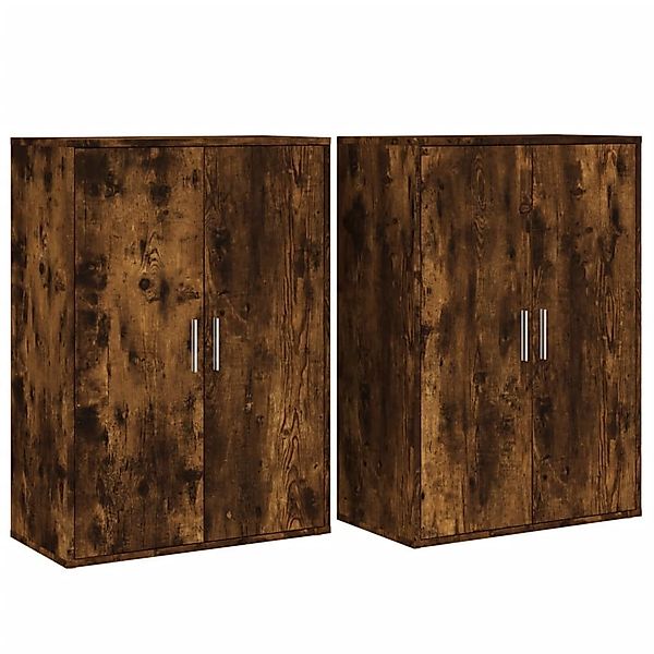 vidaXL Sideboard Sideboards 2 Stk. Räuchereiche günstig online kaufen