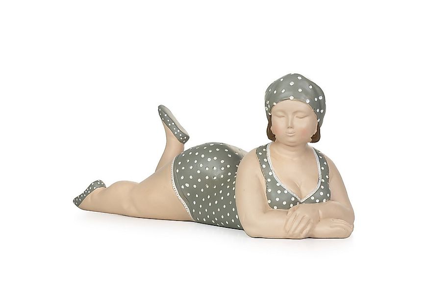 Moritz Dekofigur Deko-Figur mollige Badenixe im Badeanzug liegend Maritime günstig online kaufen