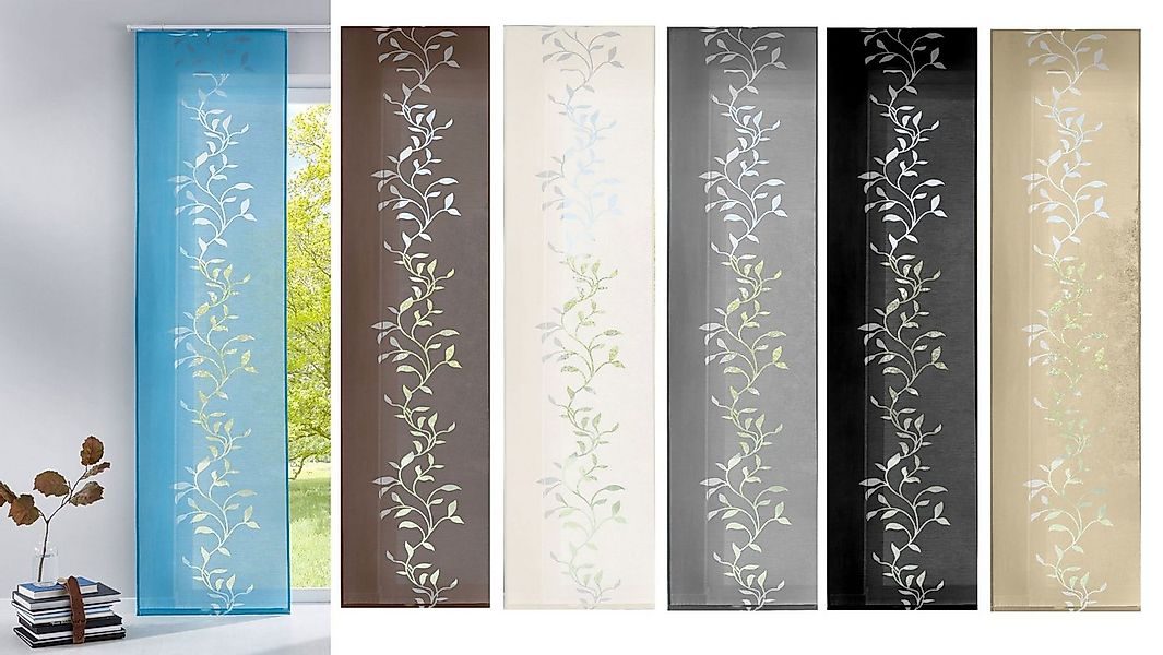 Gardinenbox Schiebegardine (1 St), Klettband, blickdicht, Raumtrenner Tendr günstig online kaufen