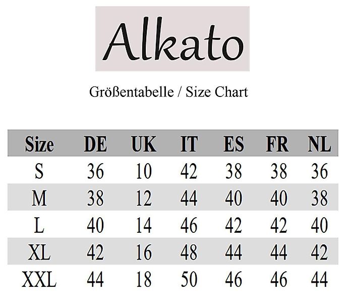 Alkato Longshirt Alkato Damen Viskose Shirt günstig online kaufen